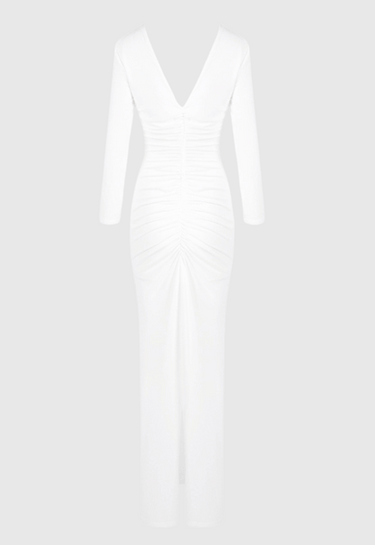 Manik Floral Ruched Maxi Dress