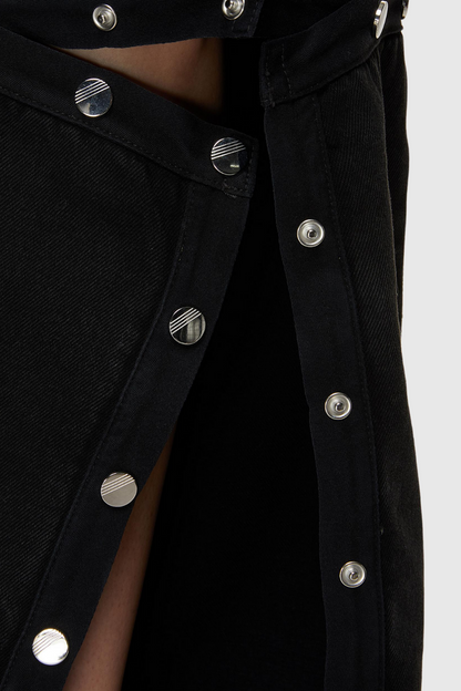 Mara Cutout Button Embellished Jeans