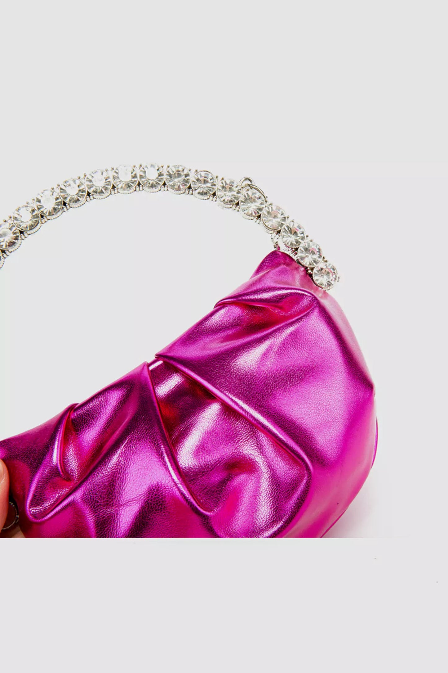 Mariah Crystal Embellished Rose Red Bag