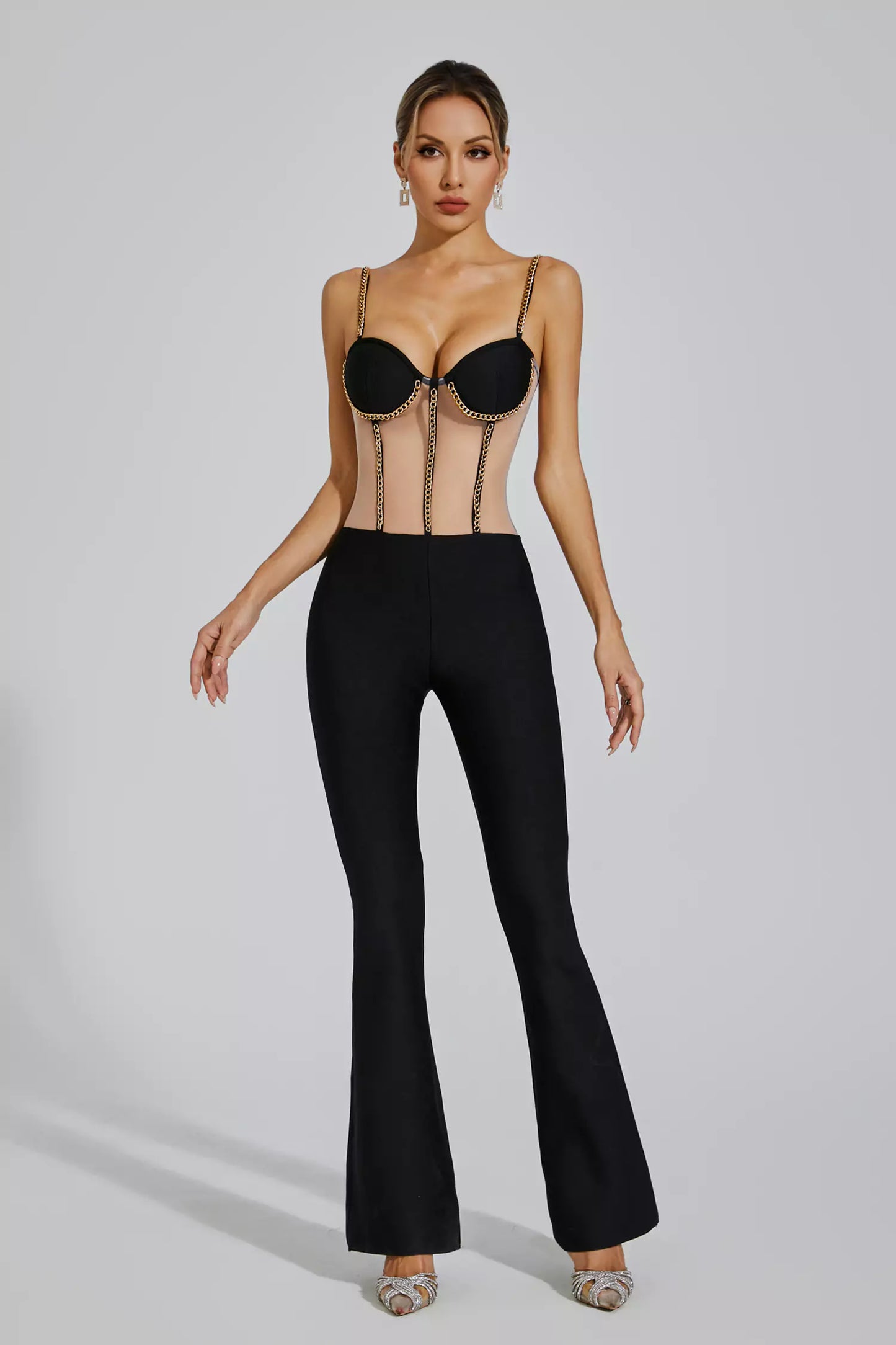 Marlowe Black Mesh Jumpsuit