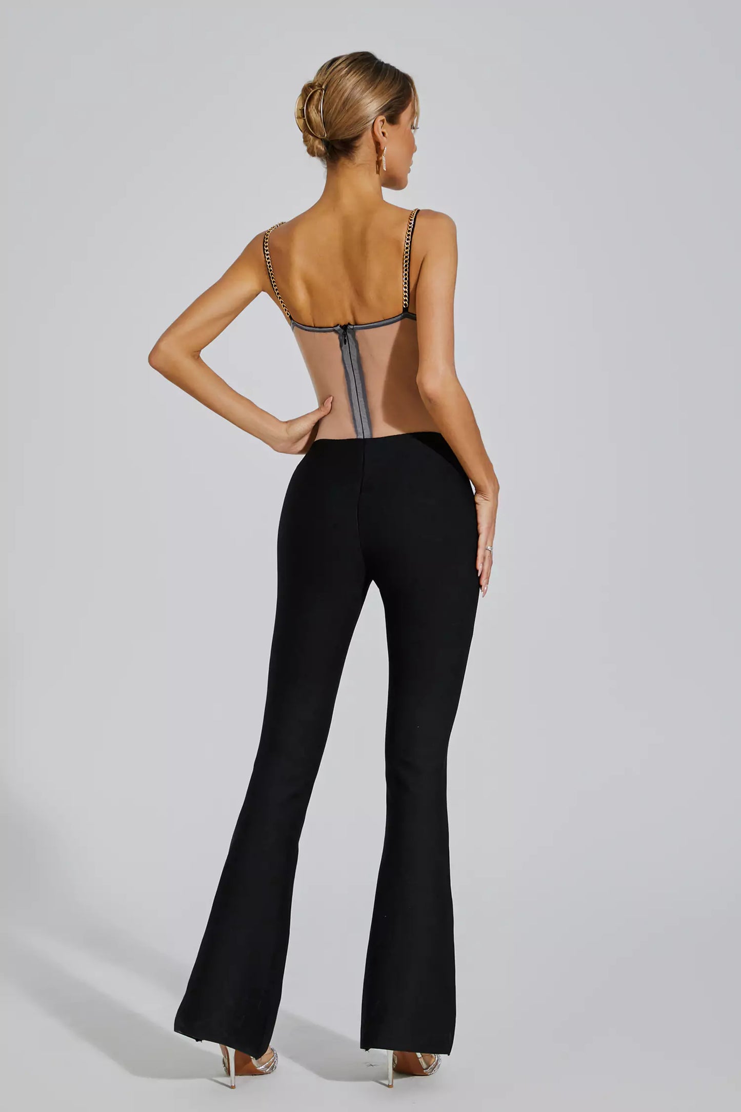 Marlowe Black Mesh Jumpsuit