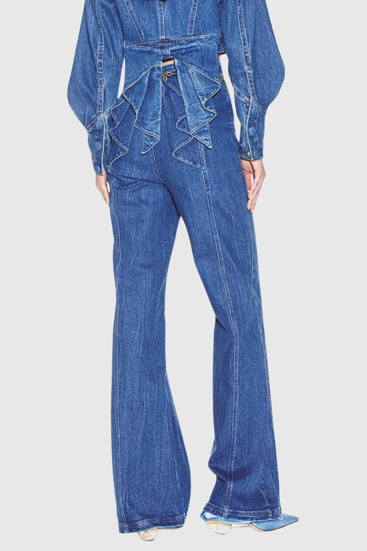 Maroso Back Bowknot Jeans