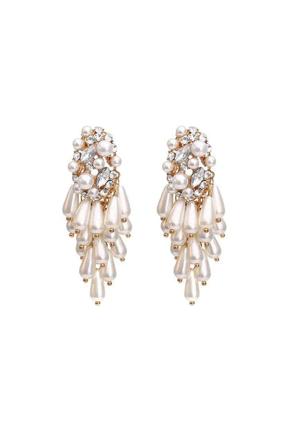 Mary Pearl Tassel Earrings