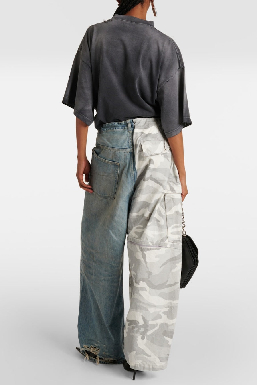 Mavis Camouflage Patchwork Cargo Jeans