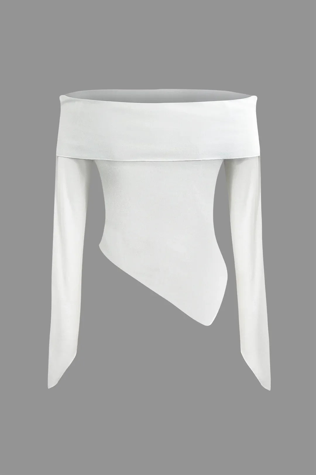 Melany Asymmetrical Off Shoulder Long Sleeve Top