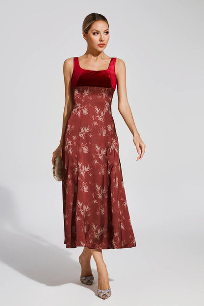 Mick Wine Red Slip Dress