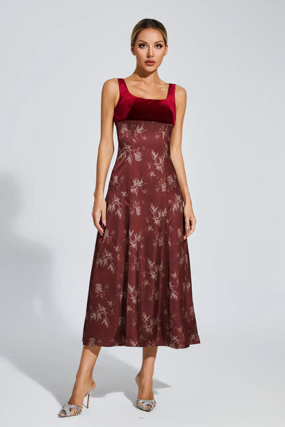 Mick Wine Red Slip Dress