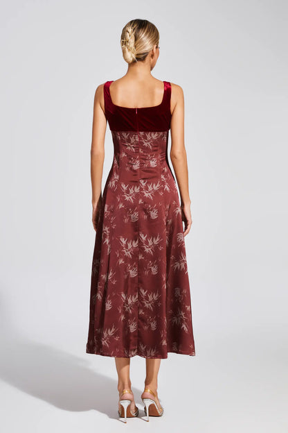 Mick Wine Red Slip Dress