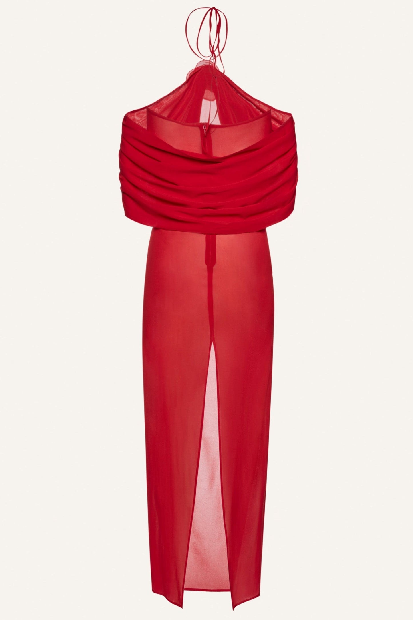 Milan Flower Halter Backless Maxi Dress