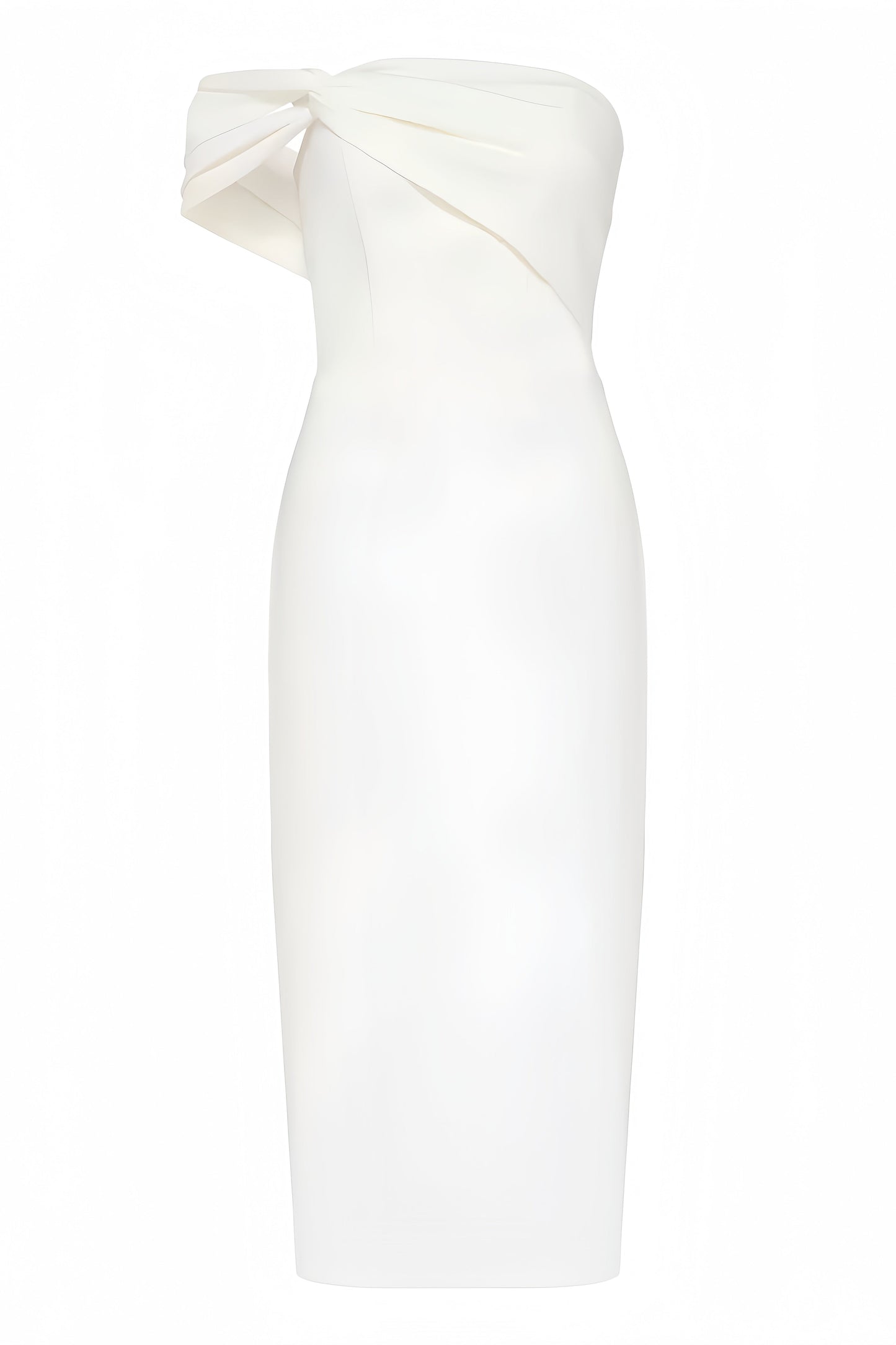 Alora Open Shoulder Bandage Midi Dress