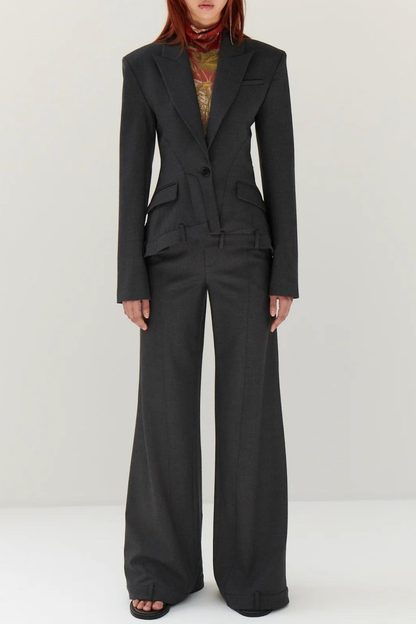 Mira Deconstructed  Wide Leg  Pants