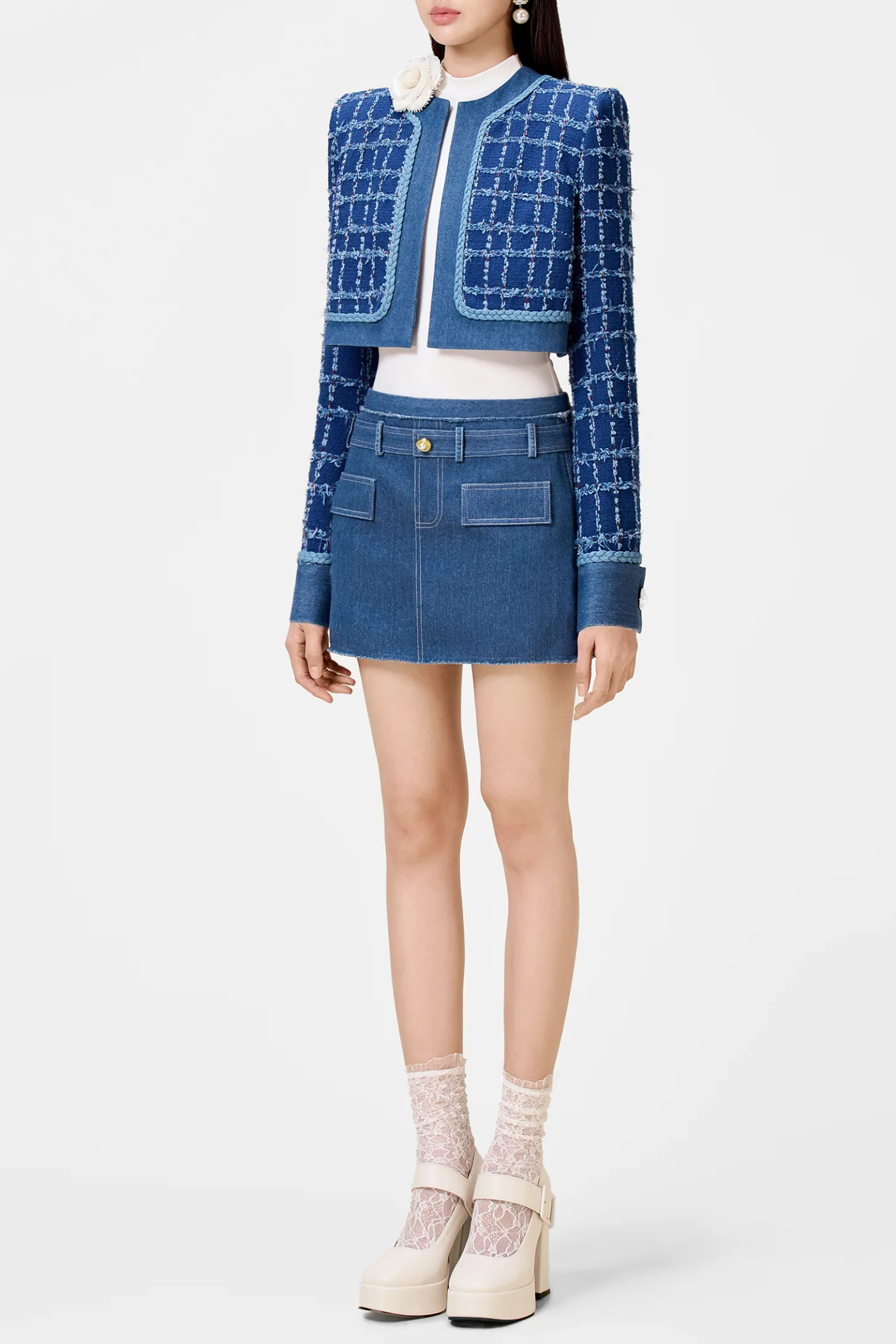 Mobey Denim Tweed Jacket