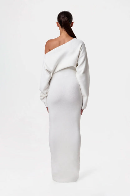Serena Off-Shoulder Knit Dress