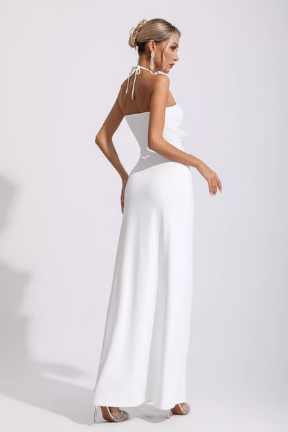 Nayeli White Floral Maxi Dress