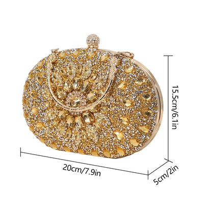 Diamond Luxury Crystal Clutch Evening Wedding Party Purse
