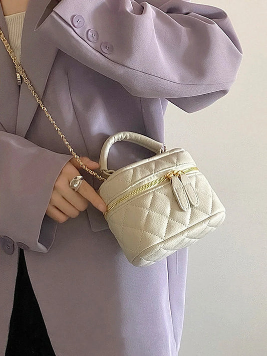 Mini Quilted Chain Diamond Crossbody Designer Handbag