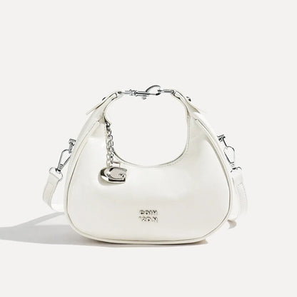 Simple Versatile Solid Color Shoulder Messenger Handbag