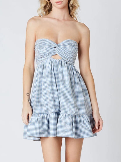 Twisted Cut-Out Mini Dress