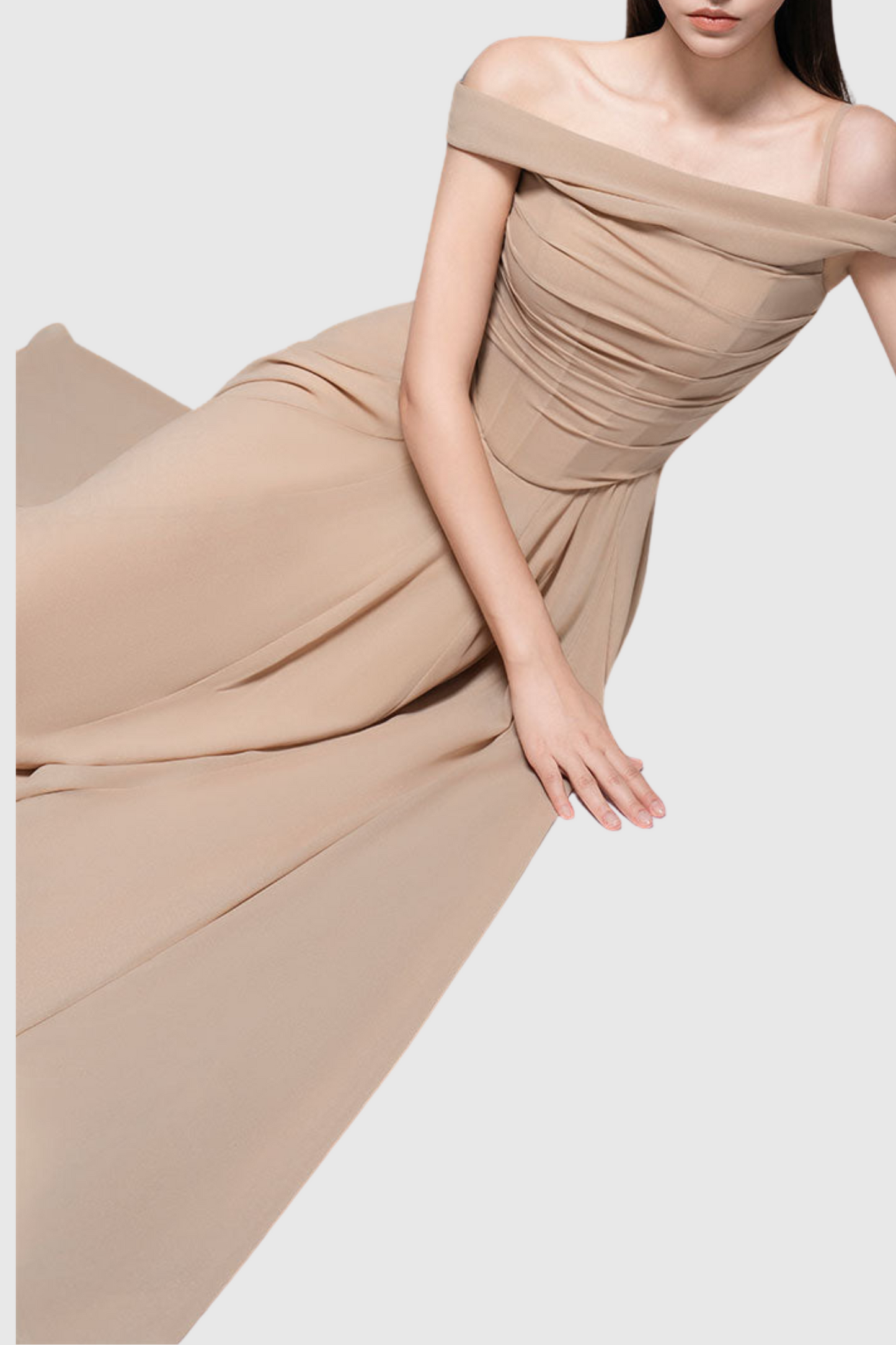 Nowa Off Shoulder Corset Maxi Dress