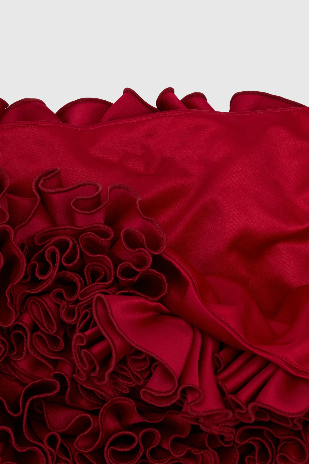 Nuala Floral Applique Skirt - Red