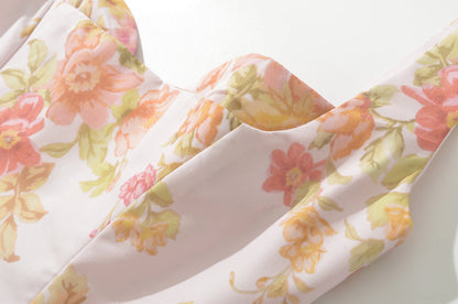 Floral – Printed Backless Spaghetti Strap Dress