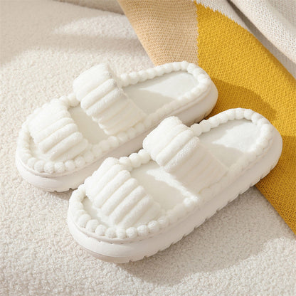 AmyVictoria™ – Cozy Fluffy Open-Toe Home Slippers