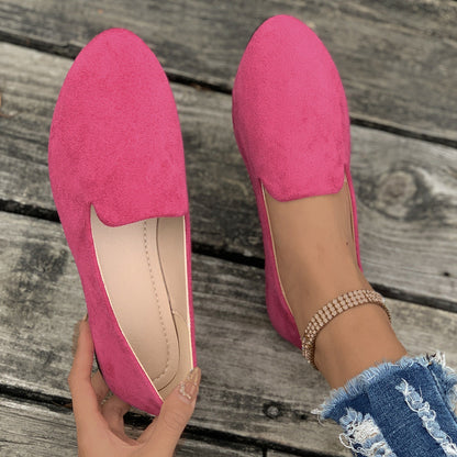 AmyVictoria™ - Simple Solid Color Pointed Toe Flat Shoes