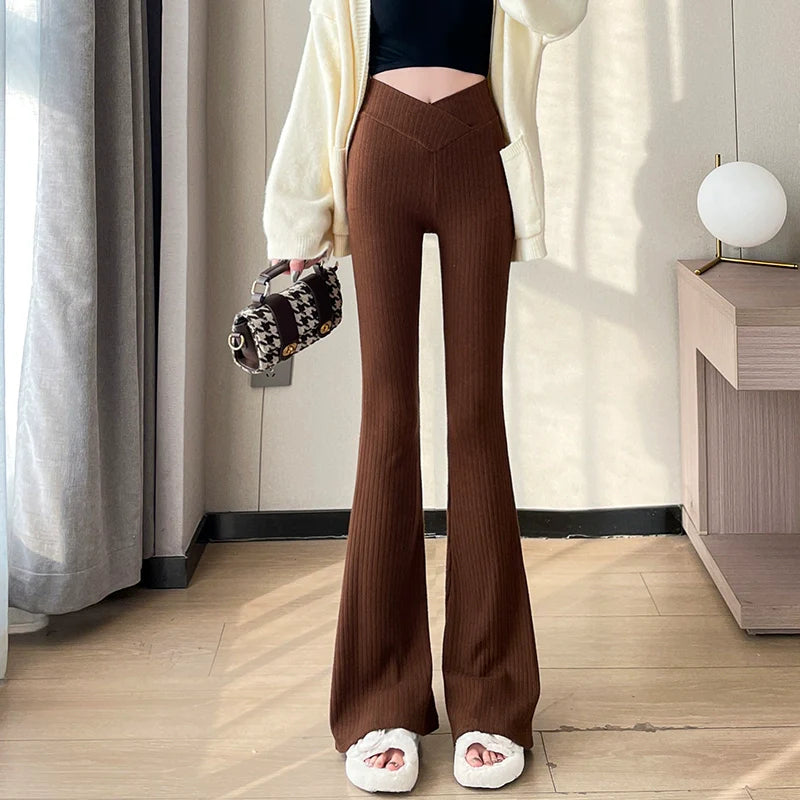 Makeda Knitted Flare Pants