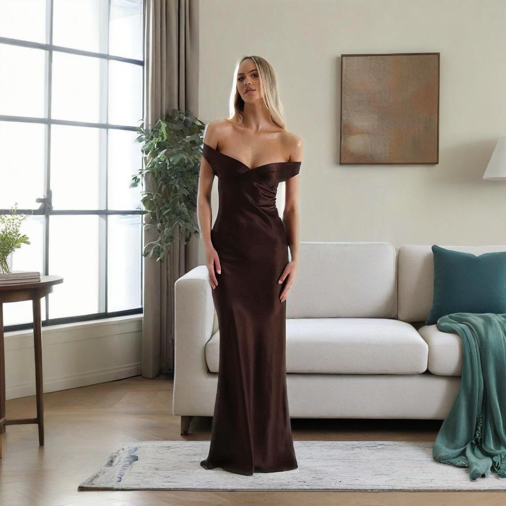 Off-Shoulder Strapless Backless Gown Sexy Formal Dress