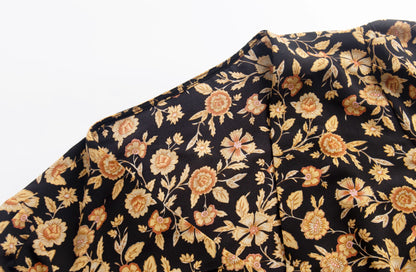 Floral – Vintage Slim-Fit A-Line Dress