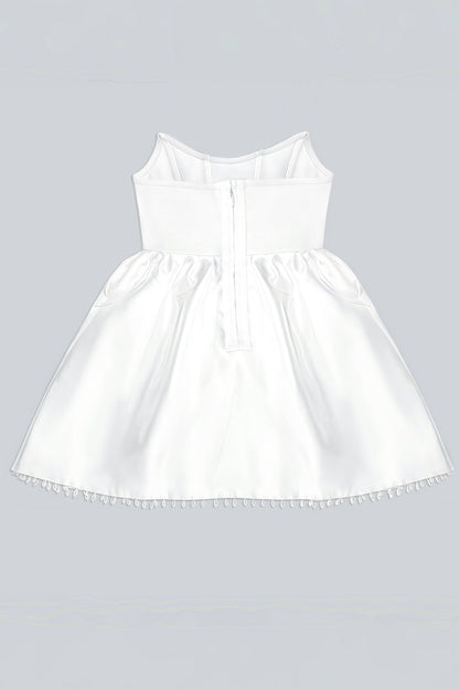 Hadrian Pearl Lace Mini Dress