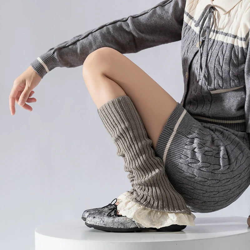 Kathleen Lace Knit Leg Warmer