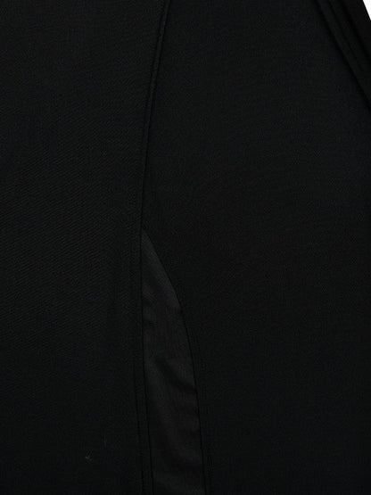 One Shoulder Sleeveless High Slit Buckle Maxi Dress