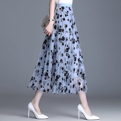 AmyVictoria | Chic Floral Midi Skirt