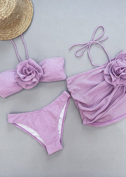 Liliana - Textured Bikini & Skirt Set