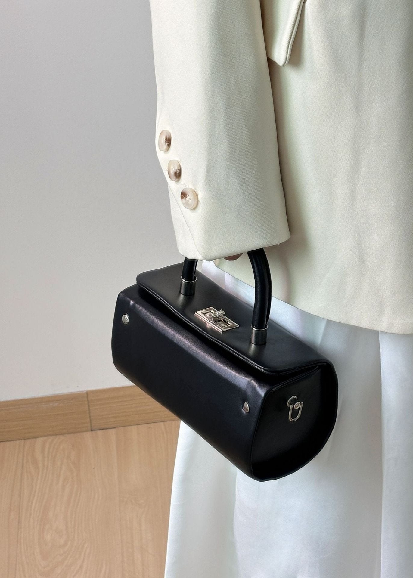 Luna - Cylindrical Top Handle Crossbody Bag