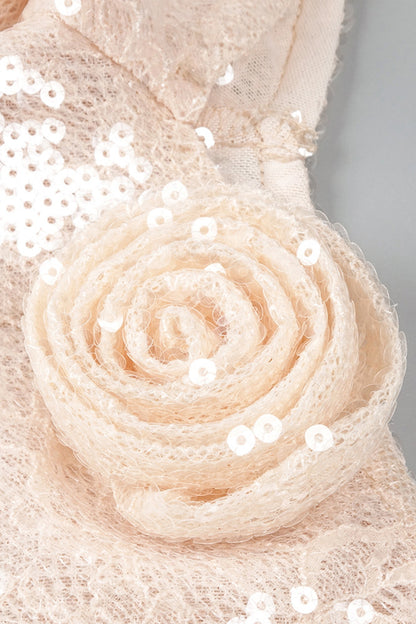 Eartha One Shoulder Floral Sequin Maxi Dress