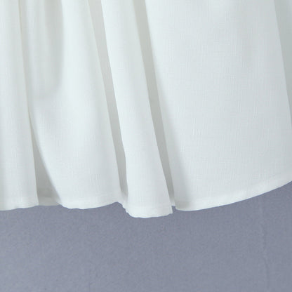 White – Waist-Cinching Camisole Slim Dress