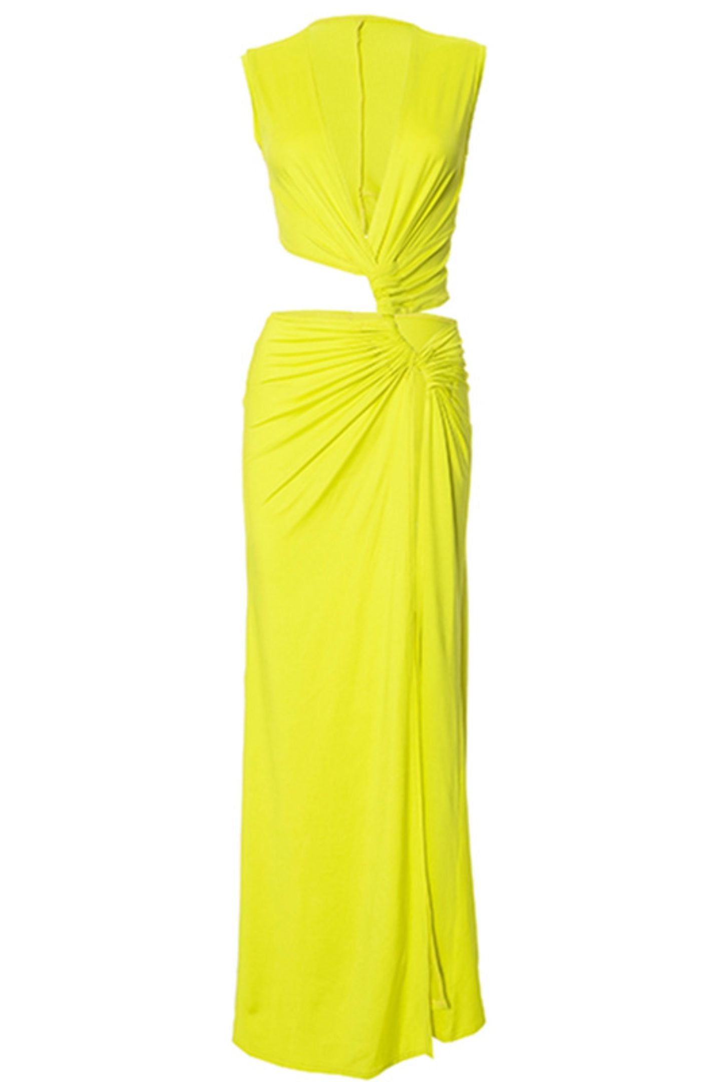 Sara V-neck High Slit Maxi Dress