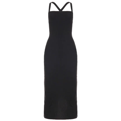 Abrianna Halter Backless Maxi Dress