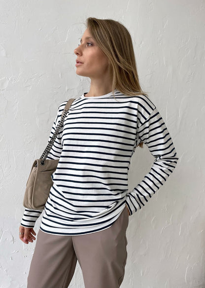 Harborline Stripe - Long Sleeve Breton Top