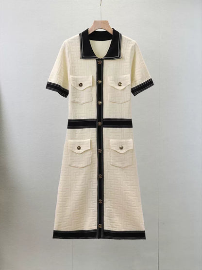 Apricot – Elegant Slim-Fit Socialite Dress