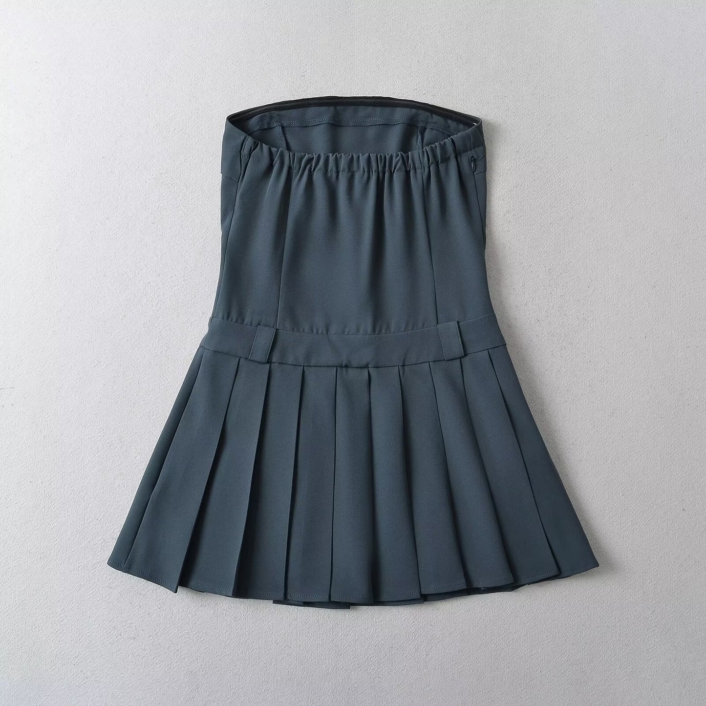 Gray – Sexy Strapless Tube A-Line Dress