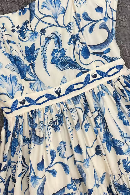 Destsd Embroidered Floral Cotton Mini Dress