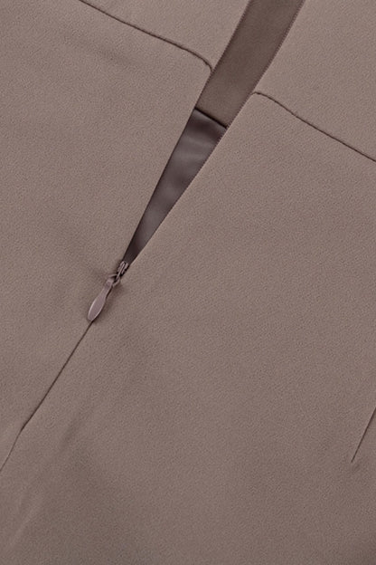 Victoria Deep V-neck Blazer & Mini Skirt Set