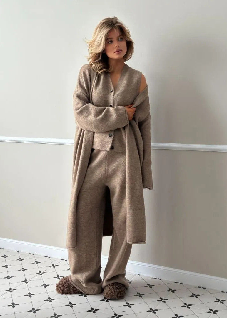 Elise - Three-Piece Knit Lounge Set