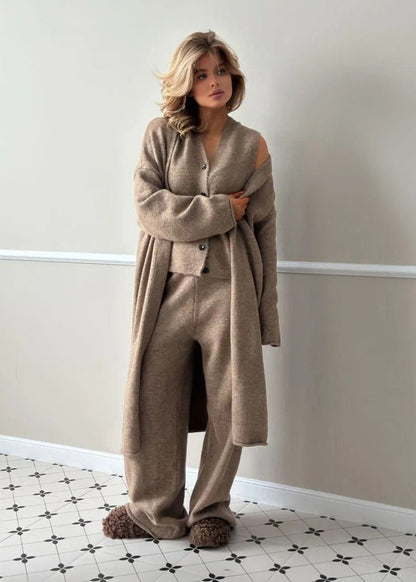 Elise - Three-Piece Knit Lounge Set