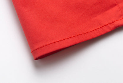 Red - Backless Bodycon Spaghetti Strap Dress