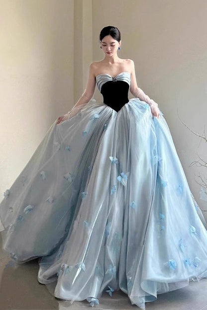 Strapless High School Graduation Gown Princess Style