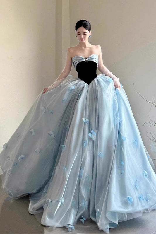 Strapless High School Graduation Gown Princess Style
